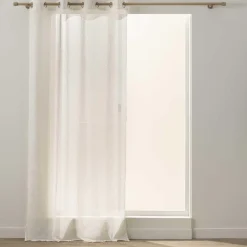 PANNEAU A OEILLETS 137X260CM POLYESTER LIN FANTAISIE NOA
