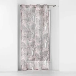 PANNEAU A OEILLETS 140X240CM SABLE IMPRIME MAJOLICA ROSE