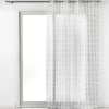 PANNEAU A OEILLETS 140X240CM SABLE IMPRIME LETIKO BLANC