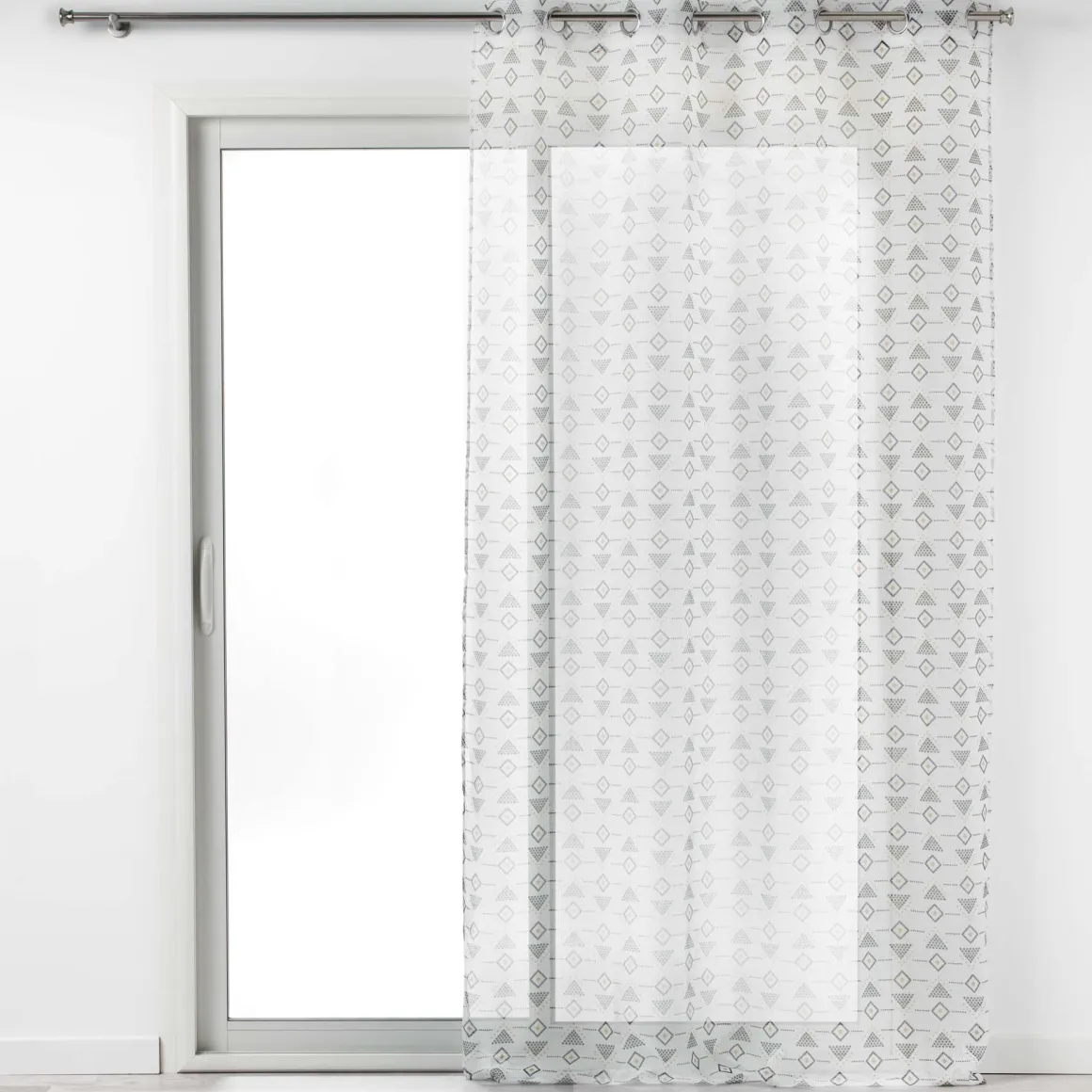 PANNEAU A OEILLETS 140X240CM SABLE IMPRIME LETIKO BLANC