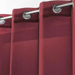 PANNEAU A OEILLETS 140 X 240 CM TELMA BORDEAUX
