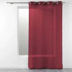 PANNEAU A OEILLETS 140X280CM TELMA BORDEAUX
