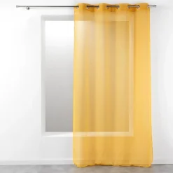 PANNEAU A OEILLETS 140X240CM TELMA JAUNE