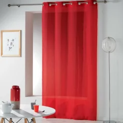 PANNEAU A OEILLETS 140X240CM TELMA ROUGE