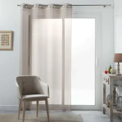 PANNEAU A OEILLETS 140X240CM VOILE CAMILLA LIN