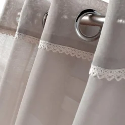 PANNEAU A OEILLETS 140X240CM VOILE CAMILLA LIN