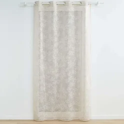 PANNEAU A OEILLETS 140X240CM VOILE KARLA TAUPE
