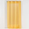 PANNEAU A OEILLETS 140X240CM VOILE SABLE SANDRA JAUNE