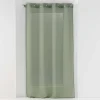 PANNEAU A OEILLETS 140X240CM VOILE SABLE SANDRA KAKI