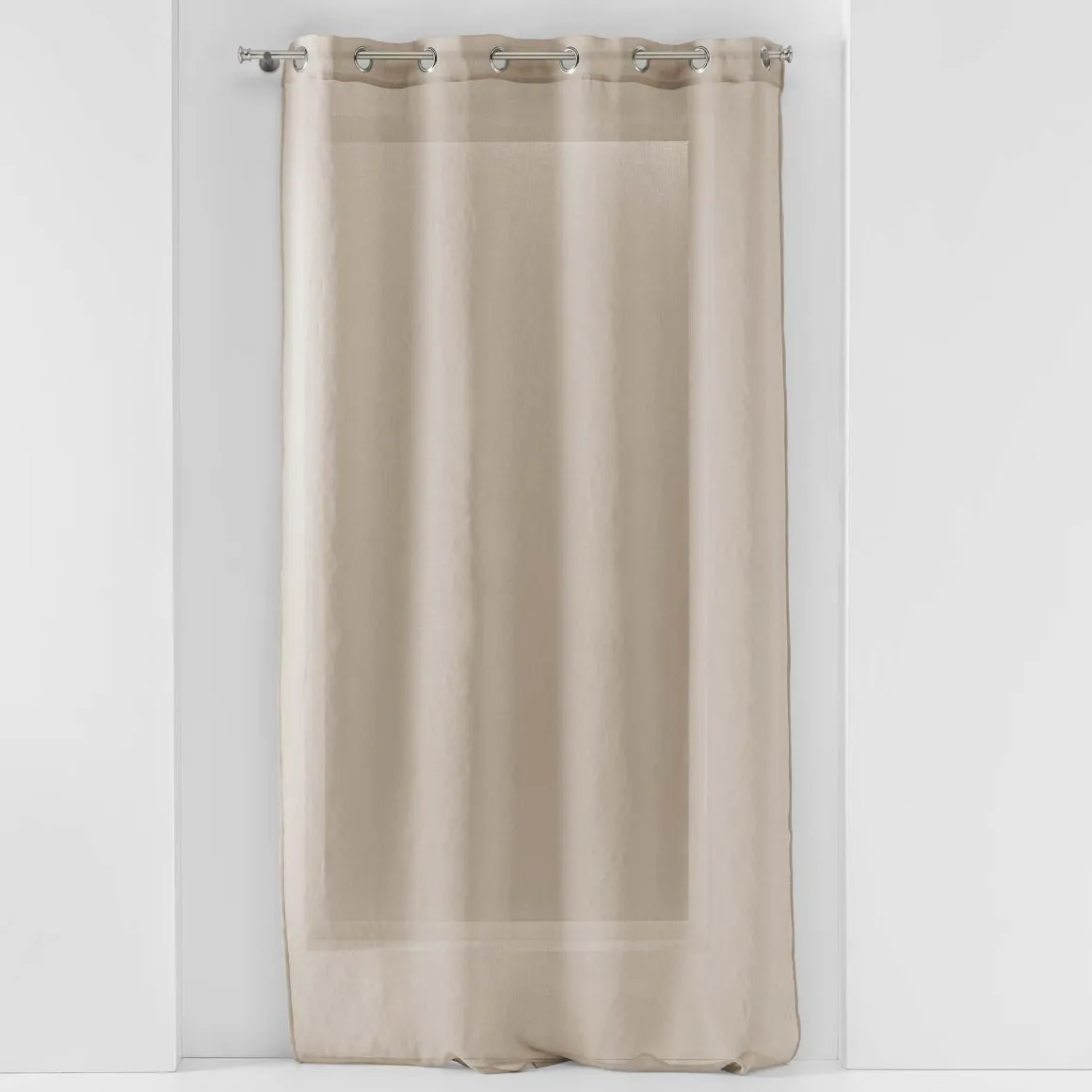 PANNEAU A OEILLETS 140X240CM VOILE SABLE SANDRA LIN