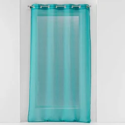 PANNEAU A OEILLETS 140X240CM VOILE SABLE SANDRA BLEU