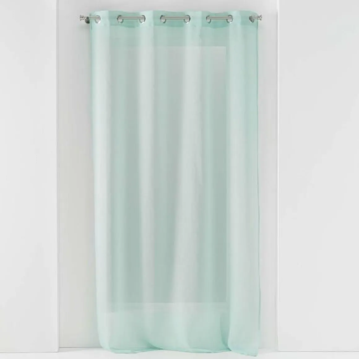 PANNEAU A OEILLETS 140X240CM VOILE SABLE SANDRA MENTHE