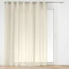 PANNEAU A OEILLETS 240X240CM VOILE TISSE CARLIN LIN