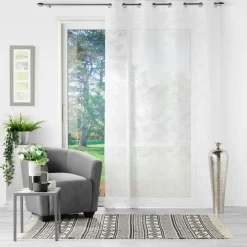 PANNEAU A OEILLETS 140X240CM ZEBRA BLANC