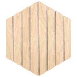 PANNEAU COLVA HEXAGONE BEIGE 30X26CM X3 PIECES