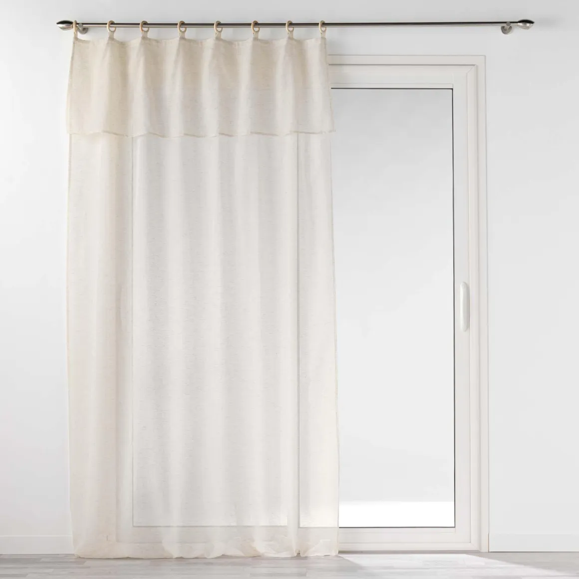 PANNEAU OEILLETS BOIS 140X240CM EFFET LIN NORINE