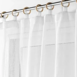 PANNEAU OEILLETS BOIS 140X240CM MINALISA BLANC
