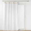 PANNEAU OEILLETS BOIS 140X240CM VOILE MILEO BLANC