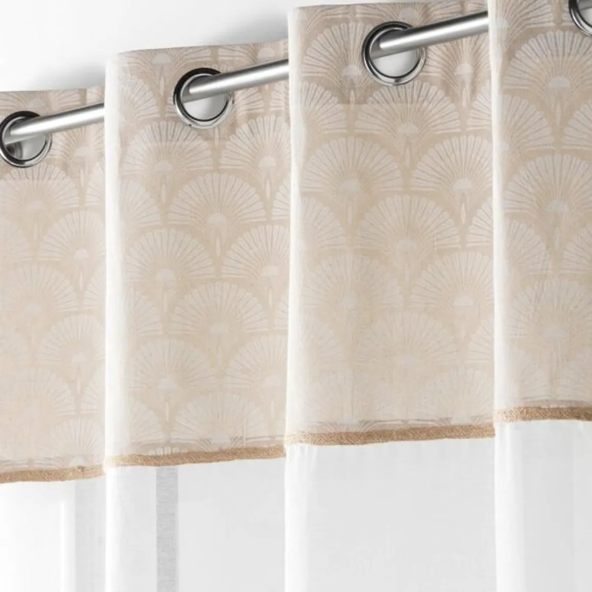 PANNEAU OEILLETS 140X240CM BAHINA BLANC