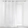 PANNEAU OEILLETS 140X240CM BRODE EDENIA BLANC