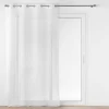 PANNEAU OEILLETS 140X240CM BRODE METALLISE FELICIA BLC