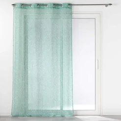 PANNEAU OEILLETS 140X240CM EFFET LIN SOLEA SAUGE