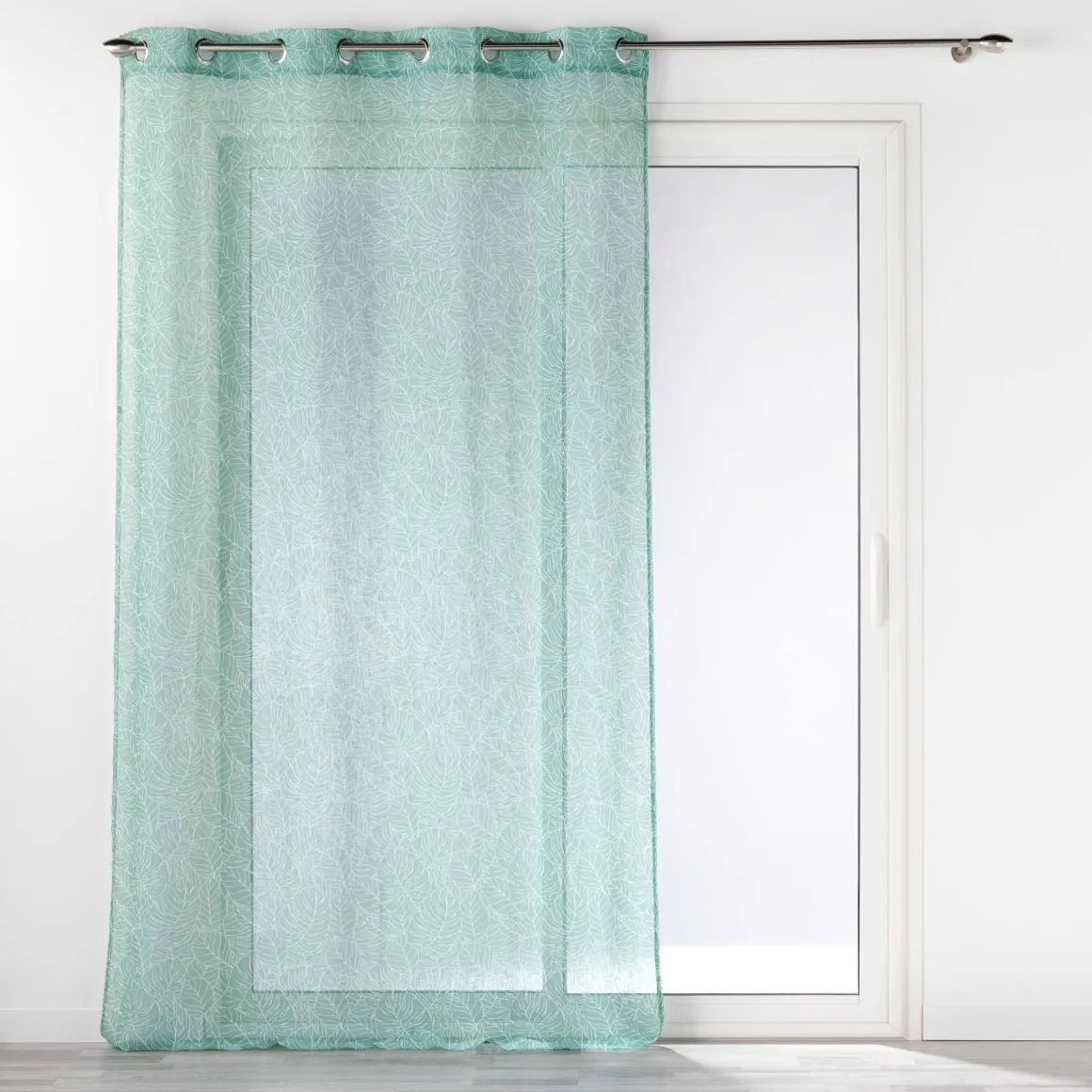 PANNEAU OEILLETS 140X240CM EFFET LIN SOLEA SAUGE