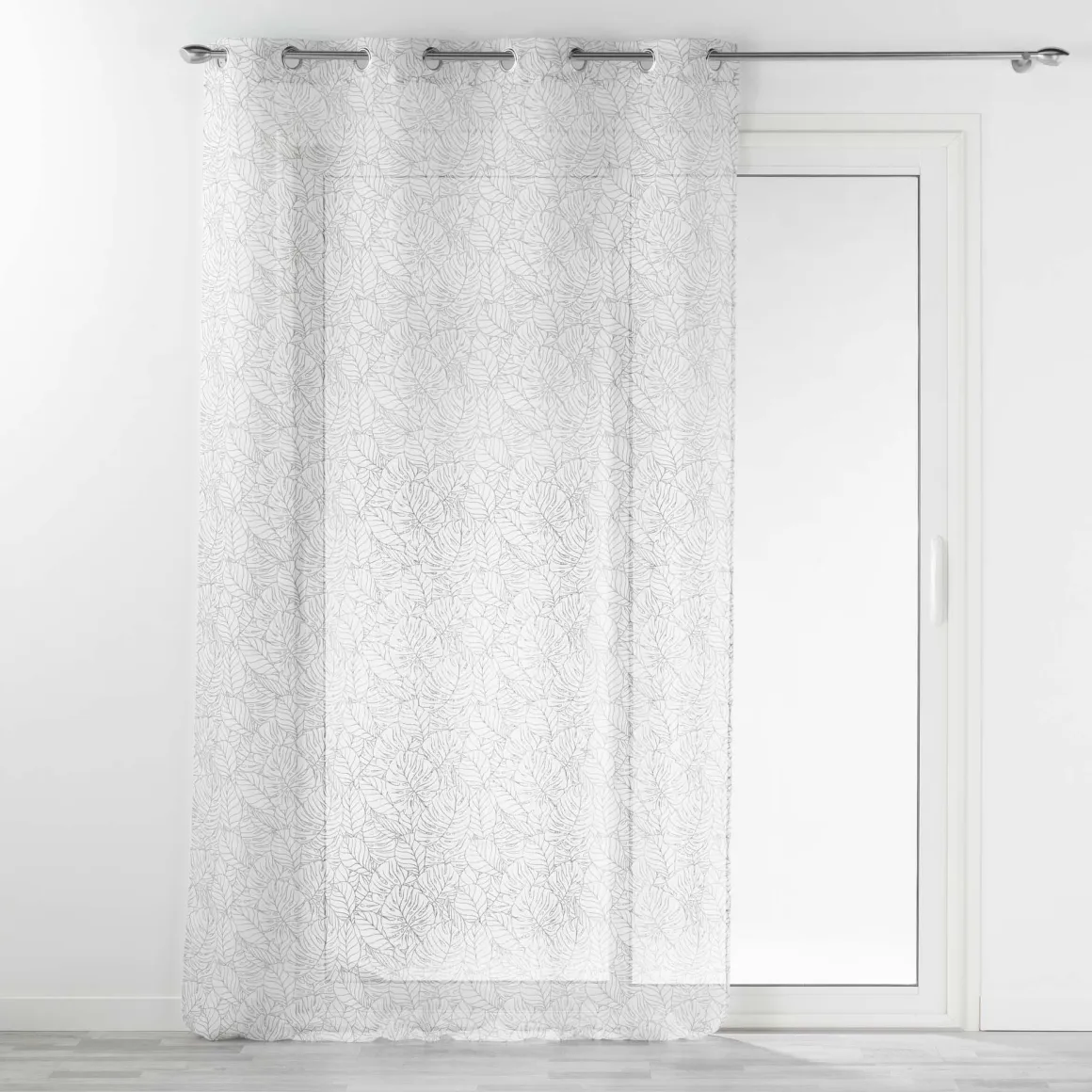 PANNEAU OEILLETS 140X240CM EFFET LIN SOLEA BLANC