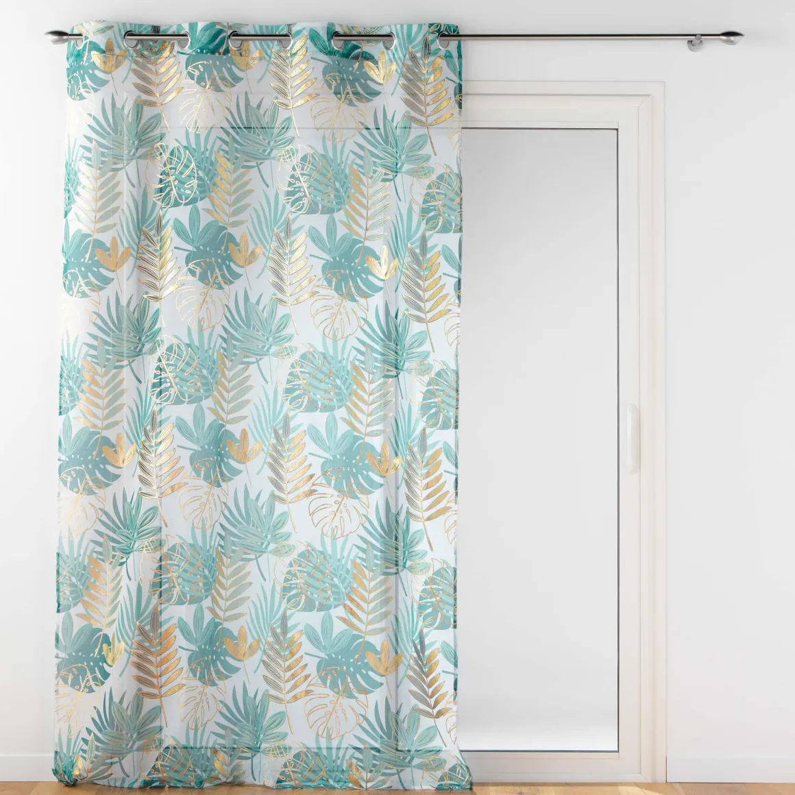 PANNEAU OEILLETS 140X240CM METALLISE ORNELLA BLANC