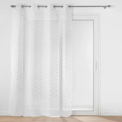 PANNEAU OEILLETS 140X240CM METALLISE MILO ARGENT