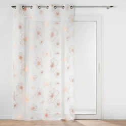 PANNEAU OEILLETS 140X240CM METALLISE JOYCE OR ROSE