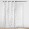 PANNEAU OEILLETS 140X240CM METALLISE LISON ARGENT