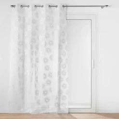 PANNEAU OEILLETS 140X240CM METALLISE LISON ARGENT