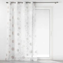 PANNEAU OEILLETS 140X240CM METALLISE OLIANE