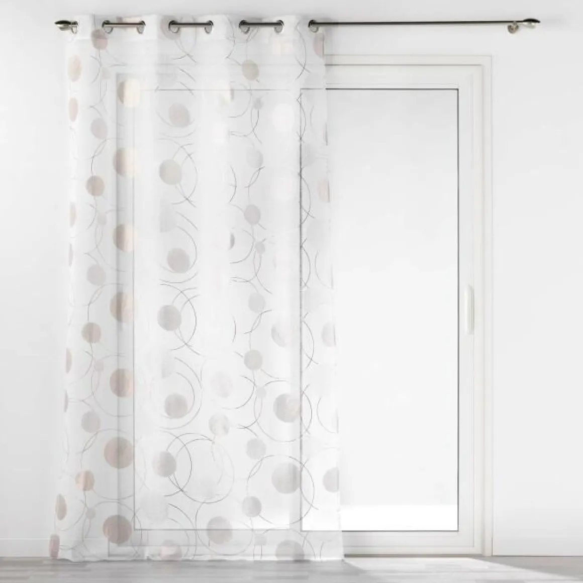 PANNEAU OEILLETS 140X240CM METALLISE OLIANE