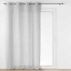 PANNEAU OEILLETS 140X240CM TISSE JACQUARD OPHELIA GRIS