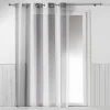 PANNEAU OEILLETS 140X240CM TISSE NATUREL ALIA GRIS