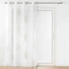PANNEAU OEILLETS 140X240CM VOILE APPLIQUE METALLISE VENUS