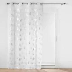 PANNEAU OEILLETS 140X240CM VOILE EDELIA ARGENT