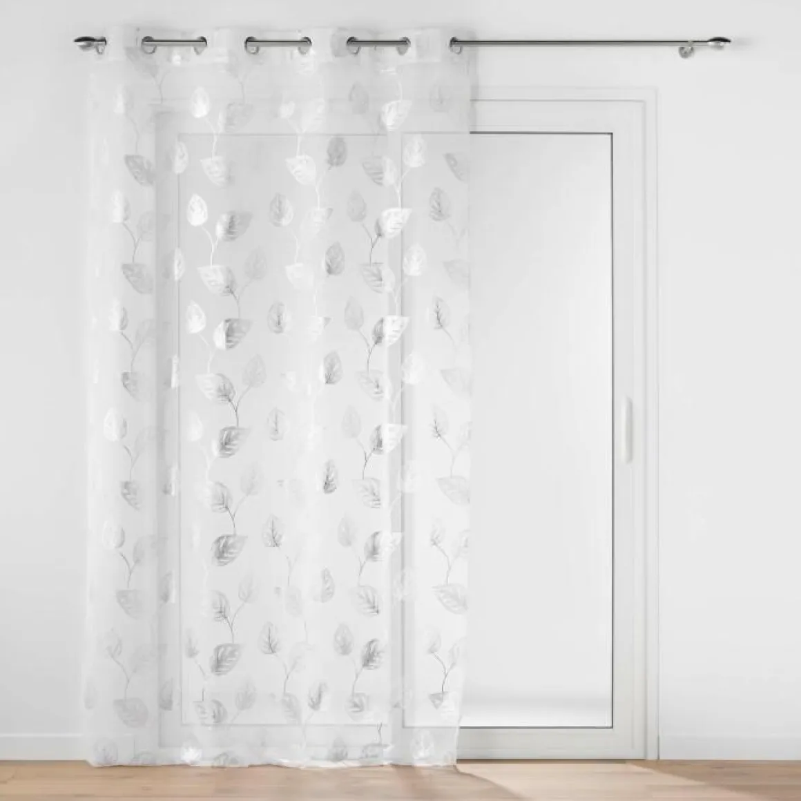 PANNEAU OEILLETS 140X240CM VOILE EDELIA ARGENT