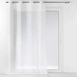 PANNEAU OEILLETS 140X240CM VOILE LOUISE BLANC