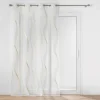 PANNEAU OEILLETS 140X280CM VOILE METALLISE ELONA OR