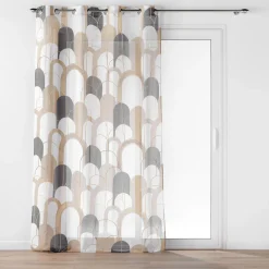 PANNEAU OEILLETS 140X240CM VOILE SABLE IMPRIME METAL DENALI