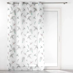 PANNEAU OEILLETS 140X240CM VOILE SABLE IMPRIME ENVOLIA