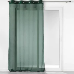 PANNEAU OEILLET 140X240CM SABLE ET VELOURS CASUAL VERT