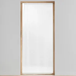 PANNEAU PASSE TRINGLE 90X200CM VOILE SABLE LISSEA BLANC