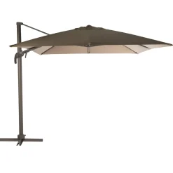 PARASOL DECENTRE ELEA 3X3M NOISETTE
