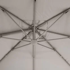 PARASOL DECENTRE ELEA 3X3M NOISETTE