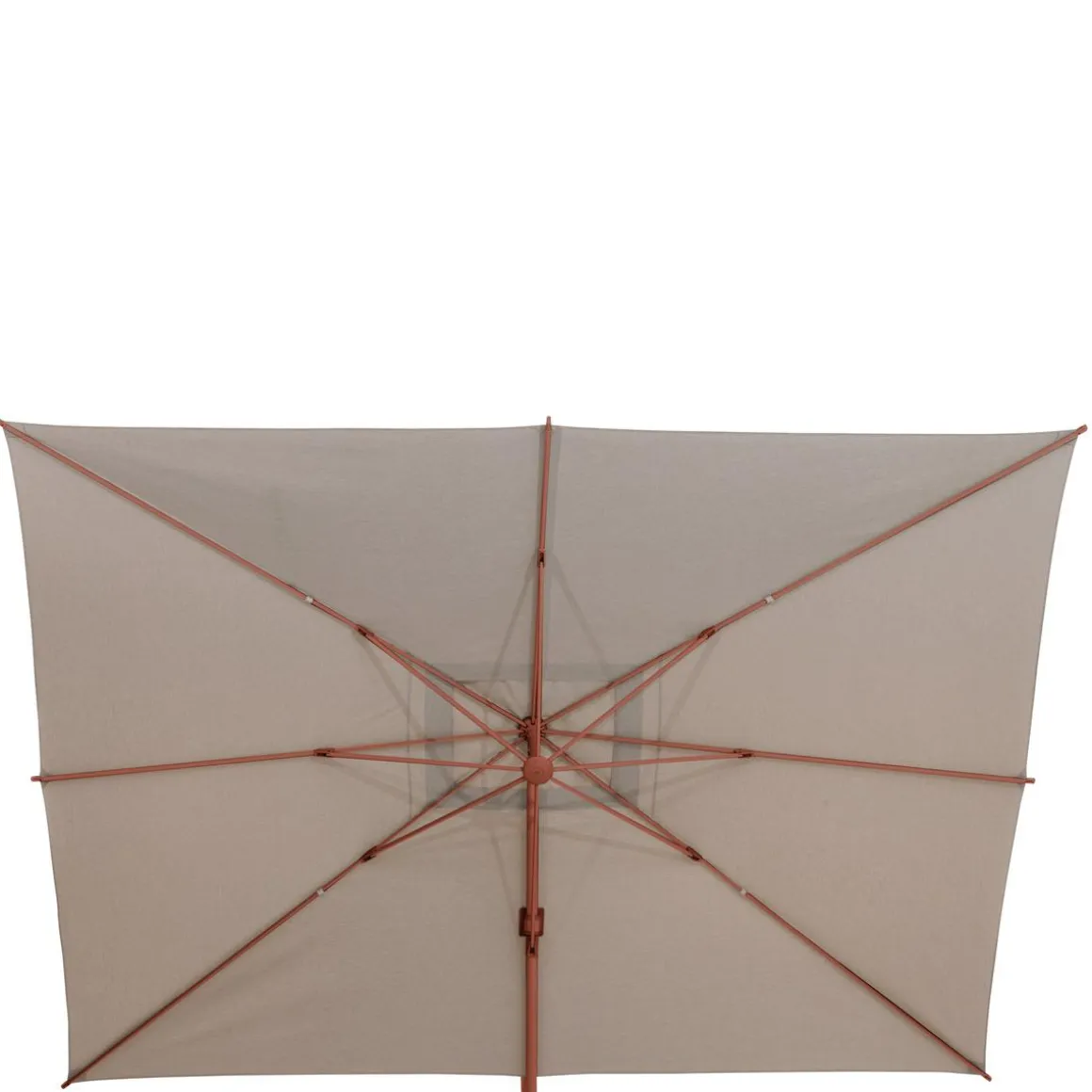 PARASOL DECENTRE MELHIA 4X3M ACAJOU LIN