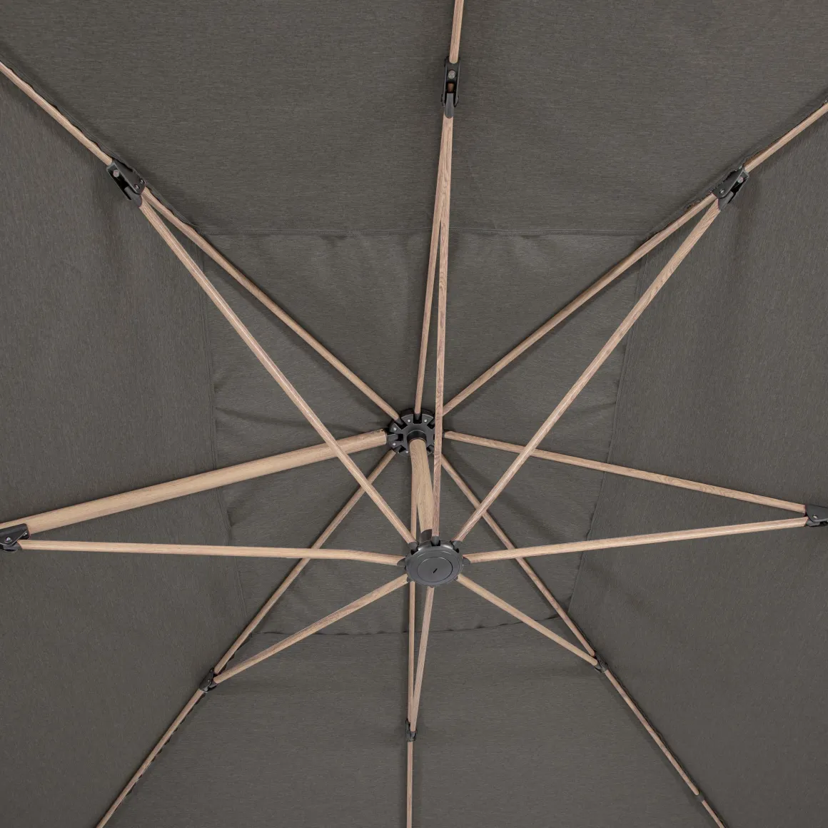 PARASOL DECENTRE SOLY 3X4M HONEY CHARBON